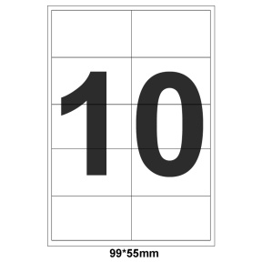 Этикетки А4 10шт. 99x55мм (100л) - Молдова