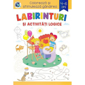 Colorează și stimulează gândirea. 4-6 ani. Labirinturi și activități logice