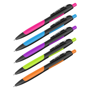 Pix cu bilă cu buton Berlingo Color Zone 2, 0,7mm, albastru