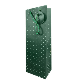 Пакет подарочный (bottle) 12,7x33x11,3 см, в миксе