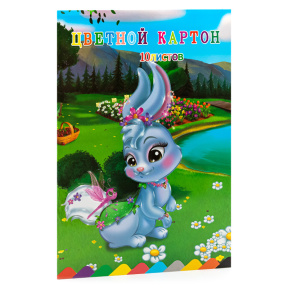 Set carton colorat Iepuraș 10 foi