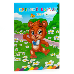 Set carton colorat Ursuleț 10 foi