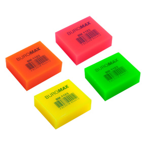 Ластик Buromax NEON, (поштучно)