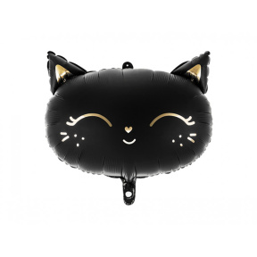 Balon folie figurină Pisică, negru