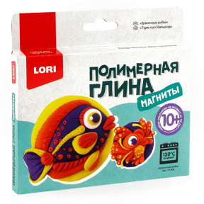 Полимерная глина Lori. Магниты "Красочные рыбки"