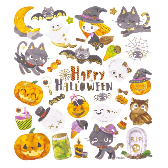 Abțibilduri Halloween, 32 buc