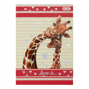 Carnet notițe A6, copertă tare, LOVE IS