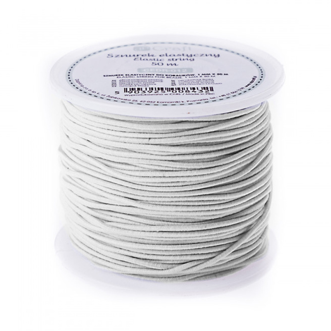 Bandă elastică (spandex) pentru mărgele, 1mm, 50m