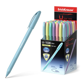 Pix cu bilă ErichKrause 1 mm, U-108 Pastel Stick albastru