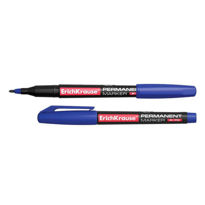 Marker ErichKrause 1 mm Permanent, P-70 albastru