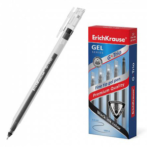 Pix cu gel ErichKrause 0,5 mm G-Trio, negru