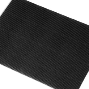 Картон цветной гофрированный Black 50x70см, 328гр