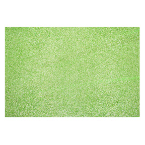 Foamiran EVA cu sclipici 1,8 mm, A4, culoare verde deschis
