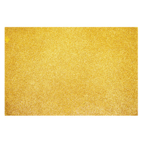 Foamiran EVA cu sclipici 1,8 mm, A4, culoare aurie