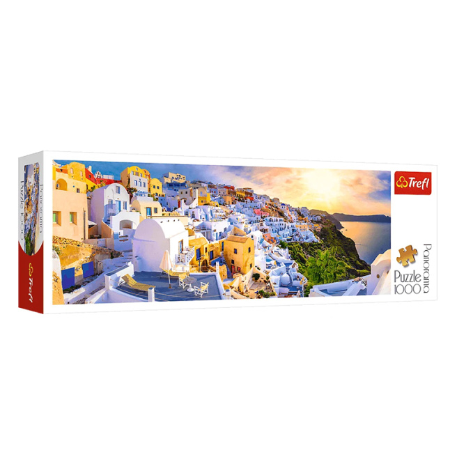 Apusul în Santorini, Grecia, 1000 elemente