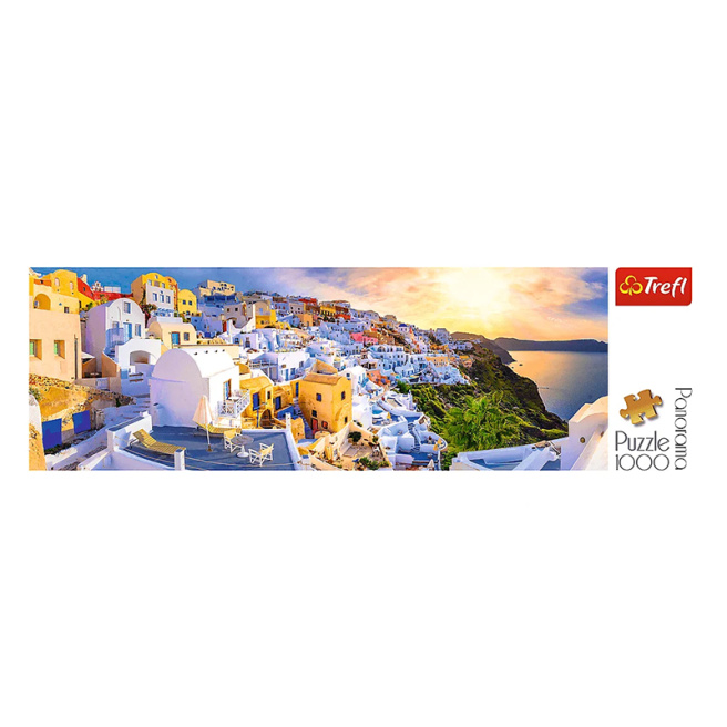 Apusul în Santorini, Grecia, 1000 elemente