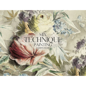 Sketchbook încleiat, pentru tehnici diferite 15 foi, 51 MUSE