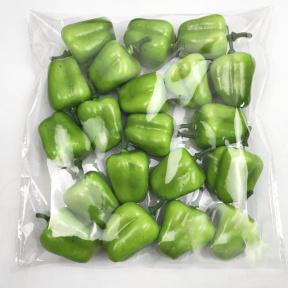 Set legume pentru decor, Ardei dulci, 20 buc, verde
