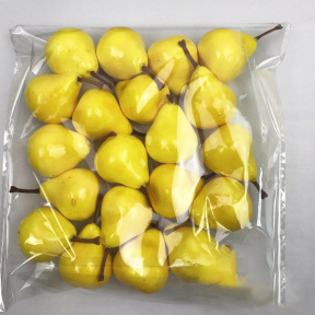 Set fructe pentru decor, Pere, 20 buc, galben