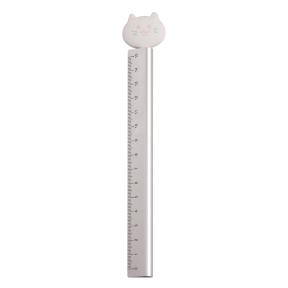Riglă MESHU "Cat", din metal, 15cm
