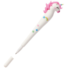 Pix bilă MESHU "Unicorn" albastru soft-touch 0,7 mm, asorti