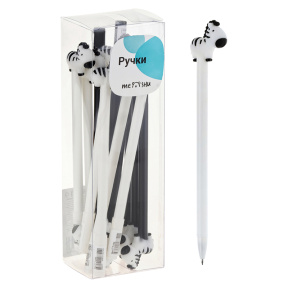 Pix bilă MESHU "Zebra" albastru 0,7 mm, asorti