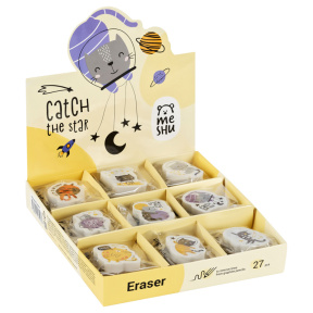 Ластик MESHU "Space Cat" фигурный, в ассортименте