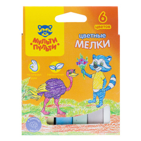 Cretă colorată Multi Pulti, "Enot în Australia", 6 culori