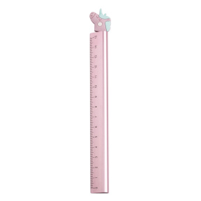 Riglă pentru copii MESHU "Unicorn", din metal, 15cm.