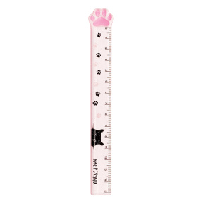 Riglă pentru copii MESHU "Cactus" plastic, 15см, asortiment