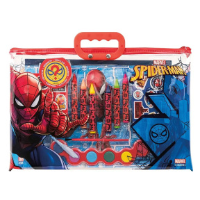 Набор для рисования в прозрачной сумке Spider-Man, 17 предметов
