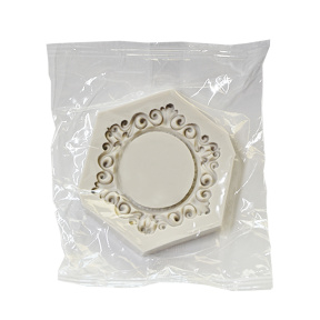 Mold din silicon pentru crearea decorului, cadru hexagonal