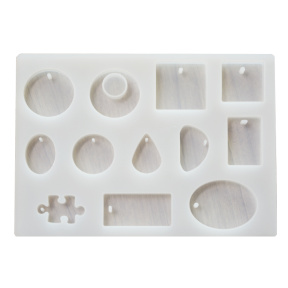 Mold din silicon pentru bijuteriiб Forme geometrice, cercuri