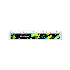 Riglă din plastic ErichKrause Surf Team 15 cm