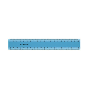 Riglă din plastic ErichKrause Standart 20 cm albastră