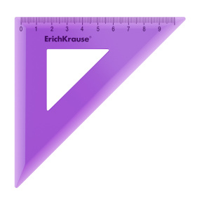 Echer ErichKrause Standart 90mm, 90°/45°, lilac, blister