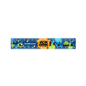 Riglă din plastic ErichKrause Monsters 15 cm