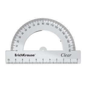 Raportor ErichKrause Clear 100mm, incolor, blister