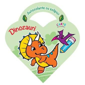 Autocolante cu sclipici. Dinozauri