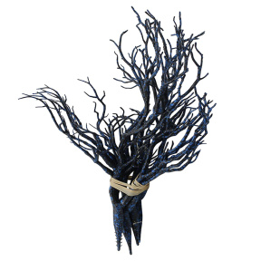 Decor pentru creație, Ramură 35 cm, albastru închis