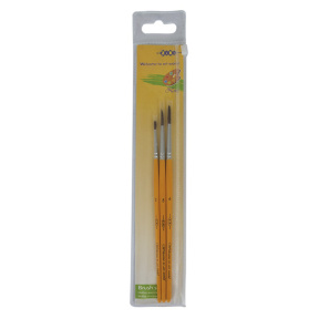 Set din 3 pensule Pony rotunde  2, 5, 6, SMART Line