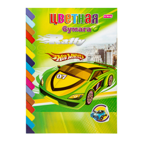 Set de hârtie colorată (12 foi), Hot Wheels