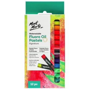 Набор пастелей Watersoluble Fluoro Oil Pastels 12 цветов