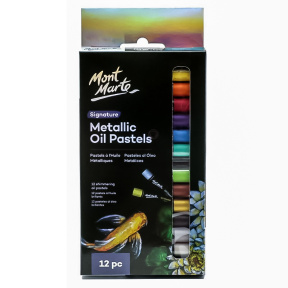 Набор пастелей Metallic Oil Pastels 12 цветов