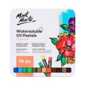 Набор пастелей Oil Pastels 24 цветов, металлическая коробка