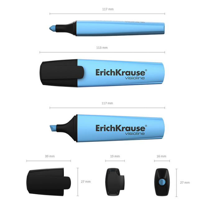 Текстмаркер ErichKrause V-12, синии