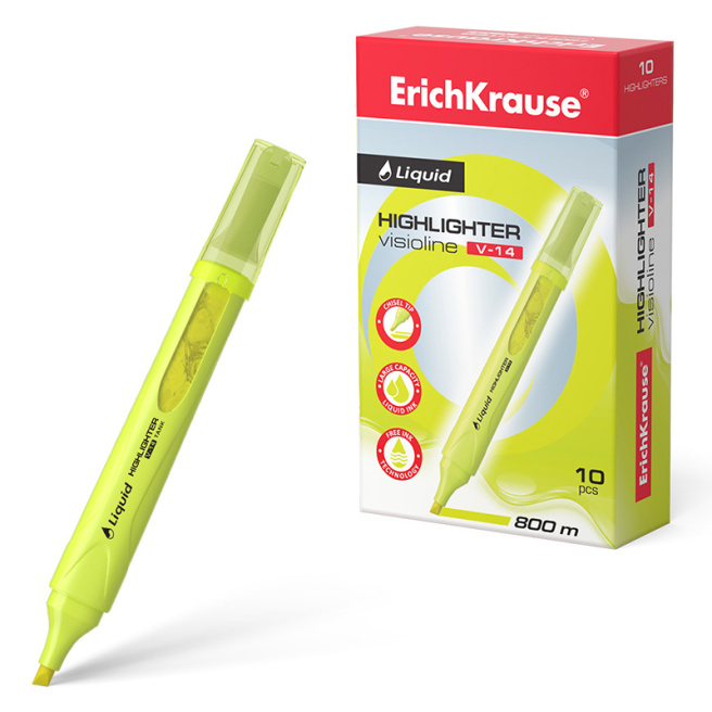 Textmarker ErichKrause V-14, galben