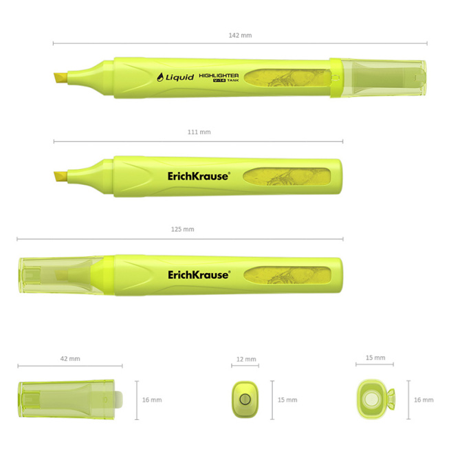 Textmarker ErichKrause V-14, galben