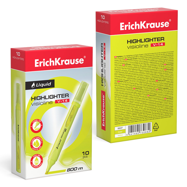 Textmarker ErichKrause V-14, galben