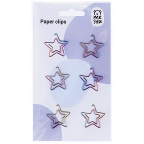 Agrafe 25mm, Meshu "Stars", 6 bucăți